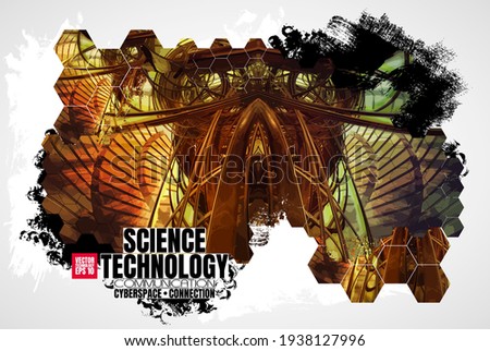 Innovation technology background Hi-tech communication concept