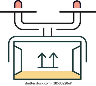 Innovation & Technology icon in flat line style 