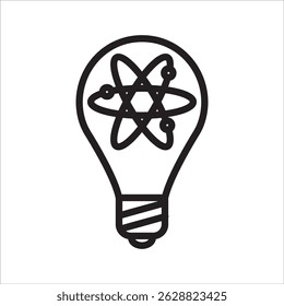Innovation thinking simple line icon