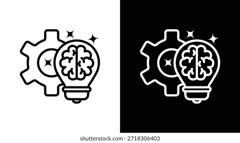 Innovación Versión en dos tonos sobre fondo blanco y negro