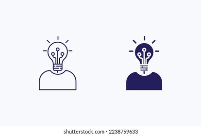 Innovation User Idea illustration icon