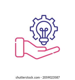 Innovation vector 2 colour icon style illustration. EPS 10 file