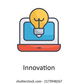  Innovation vector filled outline Icon Design illustration on White background. EPS 10 File