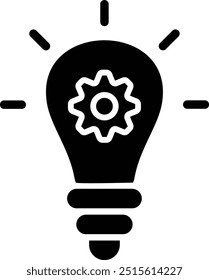 Ilustración de diseño de íconos de Vector de innovación