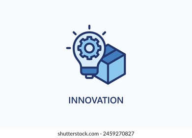 Ilustración Del Icono O Del Logotipo Del Vector De Innovación