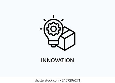 Ilustración Del Icono O Del Logotipo Del Vector De Innovación