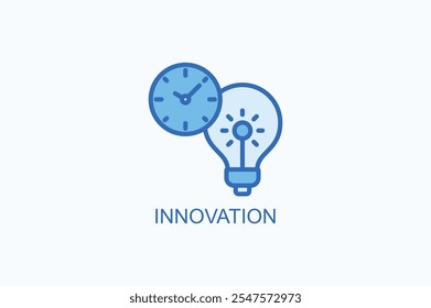 Icono de Vector de innovación o ilustración de logotipo