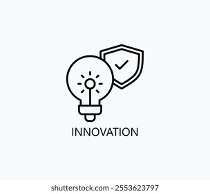 Innovation Vector, Icon Or Logo Sign Symbol Illustration