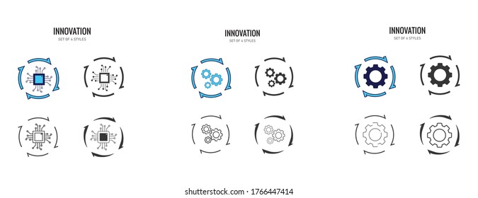 innovation vector icon technology gear icon