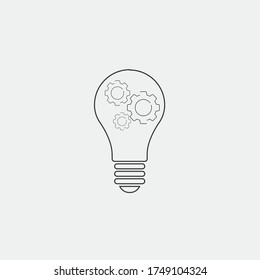 innovation vector icongear cogwheel rotation