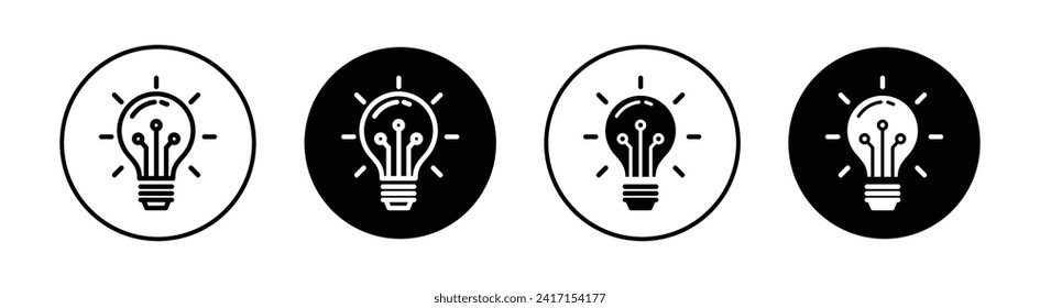 Innovation vector line icon illustration.