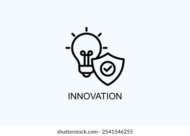 Ilustración De Símbolo De Signo De Logotipo O Vector De Innovación