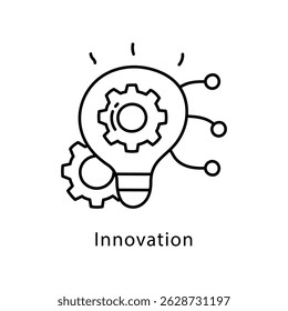 Icono de estilo de contorno de Vector de innovación. Archivo Eps 10