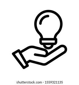 innovation vector thin line icon 