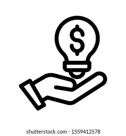 innovation vector thin line icon 