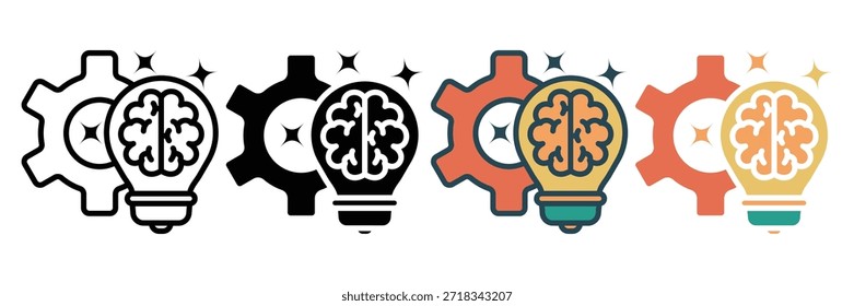 Icono de Web de innovación colección de estilo múltiple
