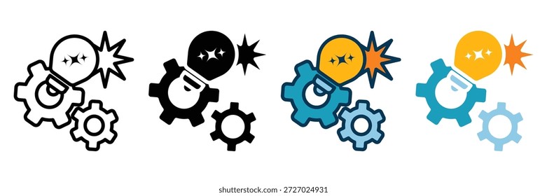 Icono de Web de innovación colección de estilo múltiple