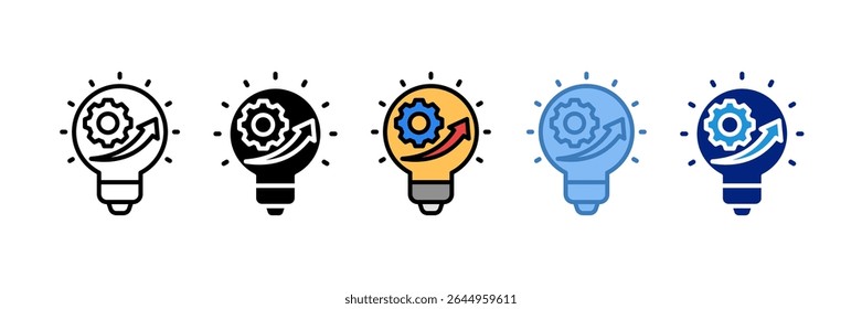 Elemento de icono de rueda de innovación para diseño