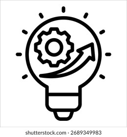 Innovation Wheel Icon Element For Design