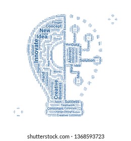 innovation word cloud. tag cloud about innovation
