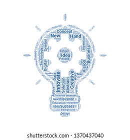 innovation word cloud. tag cloud about innovation