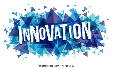 Innovation word creative design concept 