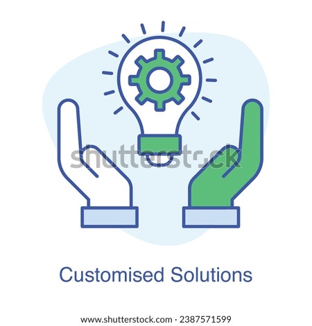 Innovation at Your Fingertips. Customized Solutions Unleashed. Vector Editable Stroke Icons,
