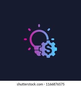 innovations and fintech vector icon