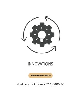 innovations icons  symbol vector elements for infographic web
