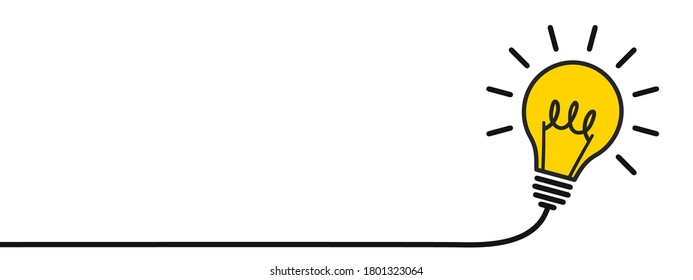 Innovations, idea concept, creative bulb sign – stock vector