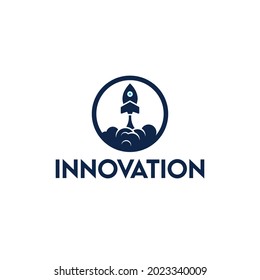 Innovations logo designs template. Innovative Community Creative Idea Logo. Creative, digital abstract colorful icons, elements and symbols, logo collection, template