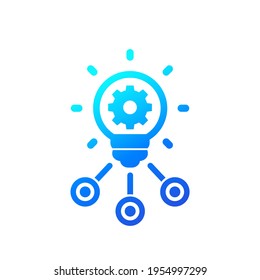 innovations and technology icon on white