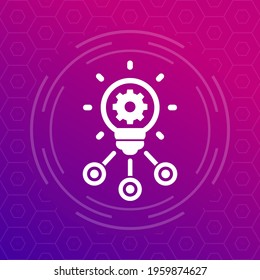 innovations and technology icon, vector