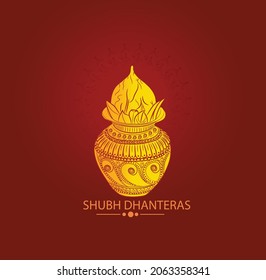 innovative abstract, banner or poster for Dhanteras with Goddess Maa Lakshmi  Laxmi Charan for Indian dhanteras and diwali festival celebration