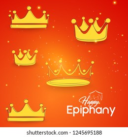 innovative abstract, banner or poster for Epiphany with nice and creative design illustration in a background.