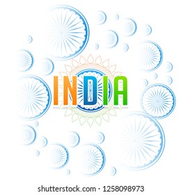 Innovative abstract, banner, poster or header for Republic Day of INDIA or 26th of January with nice and creative design illustration, Republic Day of INDIA.
