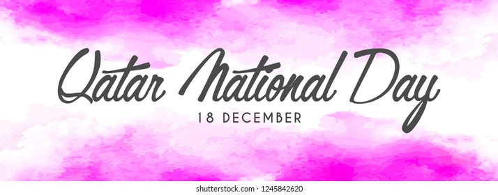 innovative abstract, banner or poster for Qatar National Day with nice and creative design illustration, 18th of December, Qatar National Day.