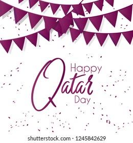 innovative abstract, banner or poster for Qatar National Day with nice and creative design illustration, 18th of December, Qatar National Day.
