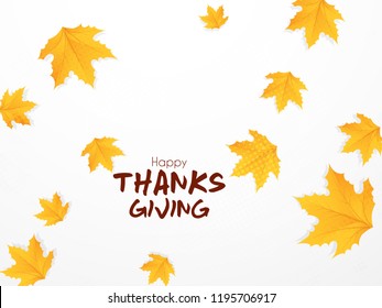 Innovative abstract, banner or poster for Thanks Giving Day with nice and creative design illustration.