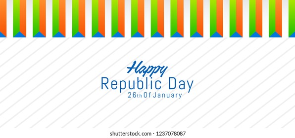 Innovative abstract or poster for 26th of January or Republic Day of INDIA with nice and creative design illustration in a background, Republic Day of INDIA