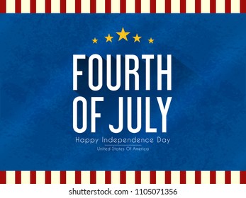 Innovative abstract or poster for 4th of July, Independence Day of USA, with creative design illustration in a background.