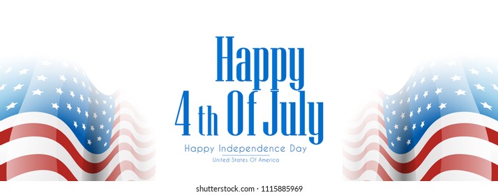 innovative abstract or poster for 4th of July, Independence Day of USA, with nice and creative design illustration.