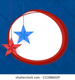 innovative abstract or poster for 4th of July, Independence Day of USA, with nice and creative design illustration.