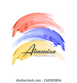 Innovative abstract or poster for Armenian Independence Day with nice and creative design illustration, 21st September.