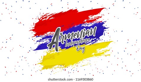 Innovative abstract or poster for Armenian Independence Day with nice and creative design illustration, 21st September.