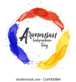 Innovative abstract or poster for Armenian Independence Day with nice and creative design illustration, 21st September.