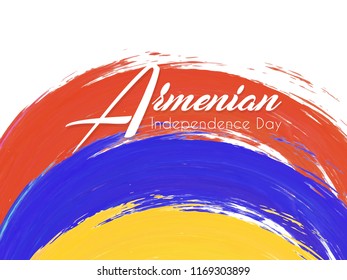 Innovative abstract or poster for Armenian Independence Day with nice and creative design illustration, 21st September.