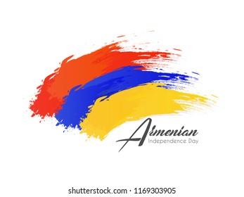 Innovative abstract or poster for Armenian Independence Day with nice and creative design illustration, 21st September.