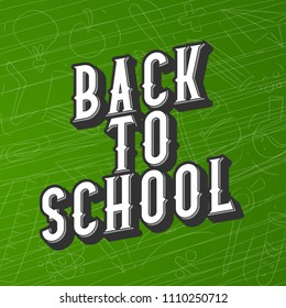 Innovative abstract or poster for Back to School, Back to School Banner, with creative design illustration.
