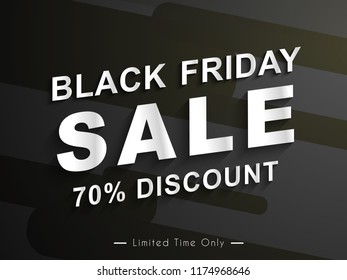 Innovative abstract or poster or banner for Black Friday Sale or Offer with nice and creative design illustration, Black Friday Sale Discount.